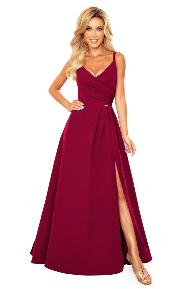 Vestido bordeaux hot sale