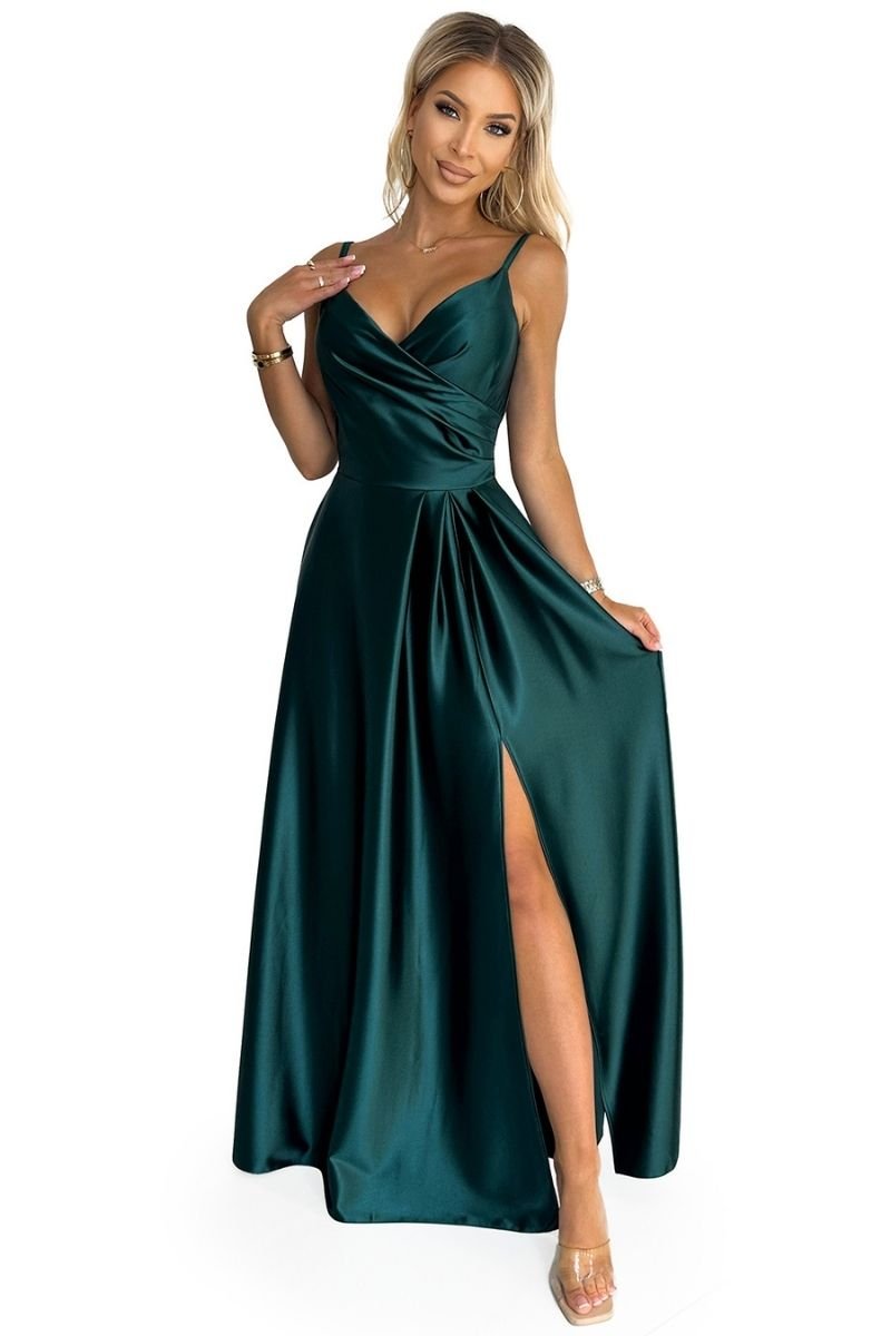 Vestido verde cerimonia shops