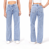 Jeans calças de ganga largas de citura subida BeStylish 
