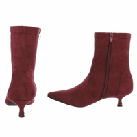 botins bordeaux camurça veludo BeStylish 