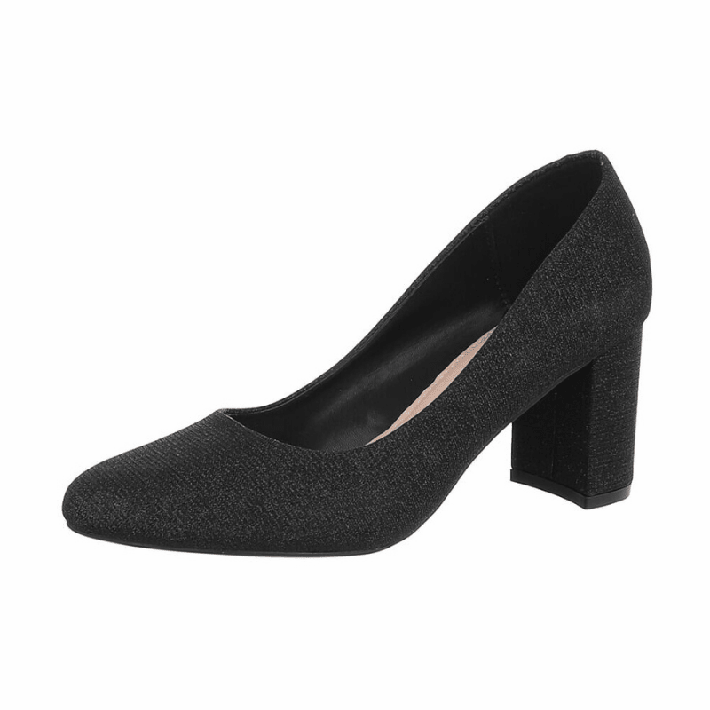 sapatos pretos com salto BeSylish 