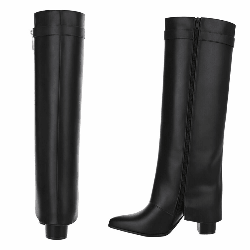 botas pretas de cano largo BeStylish 