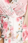 Vestido de cerimónia rosa velho floral BeStylish 