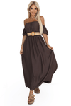 Vestido comprido castanho BeStylish 