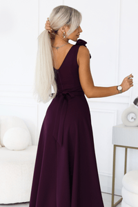 Vestido de casamento roxo comprido BeStylish