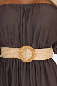 Vestido comprido castanho BeStylish 