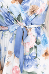 Vestido de cerimónia azul bebé floral BeStylish 