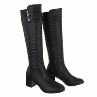botas pretas de salto alto BeStylish 