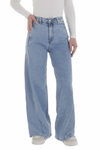 Jeans calças de ganga largas de citura subida BeStylish 