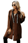 casaco castanho com carapuço BeStylish 