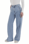 Jeans calças de ganga largas de citura subida BeStylish 