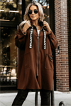 casaco castanho com carapuço BeStylish 