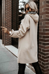 casaco bege com carapuço BeStylish 