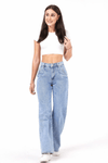 Jeans calças de ganga largas de citura subida BeStylish 
