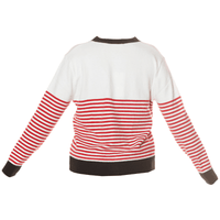 casaco de malha cardigan às riscas BeStylish