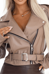 casaco de pele cappuccino BeStylish 