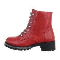 Botins vermelhos camurça BeStylish