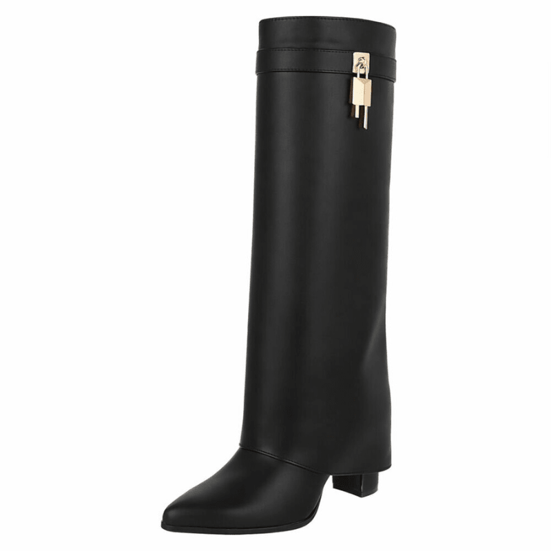 botas pretas de cano largo BeStylish 