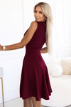 Vestido de cerimónia médio bordeaux BeSylish 