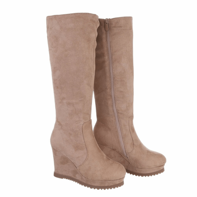 botas compensadas caqui BeStylish 