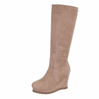botas compensadas caqui BeStylish 