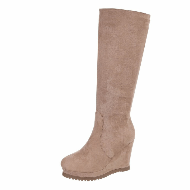 botas compensadas caqui BeStylish 