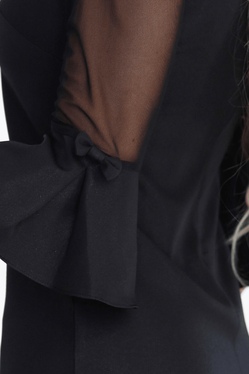 vestido de cerimónia curto preto BeStylish