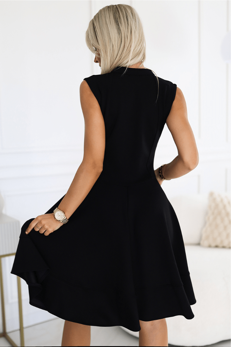 Vestido de cerimónia médio preto BeSylish 