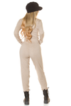 Macacão bege de inverno estilo comfy BeStylish 