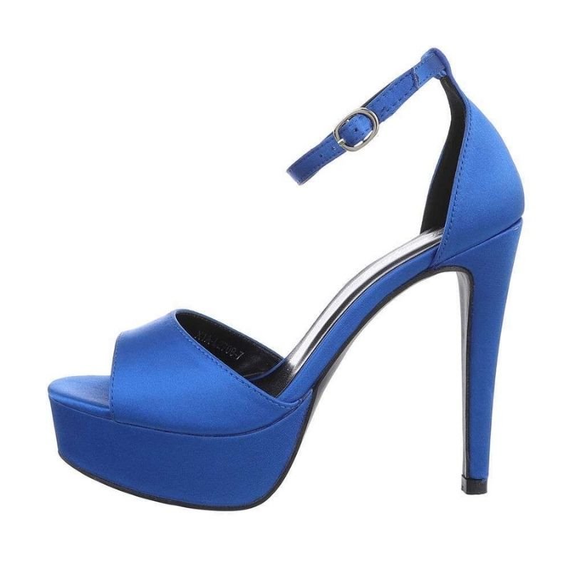 Sandálias de salto alto azuis BeStylish 