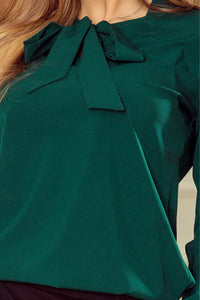 Blusa verde de mangas compridas BeStylish