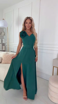 vestido de casamento comprido verde BeStylish