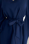 vestido de cerimónia azul navy BeStylish