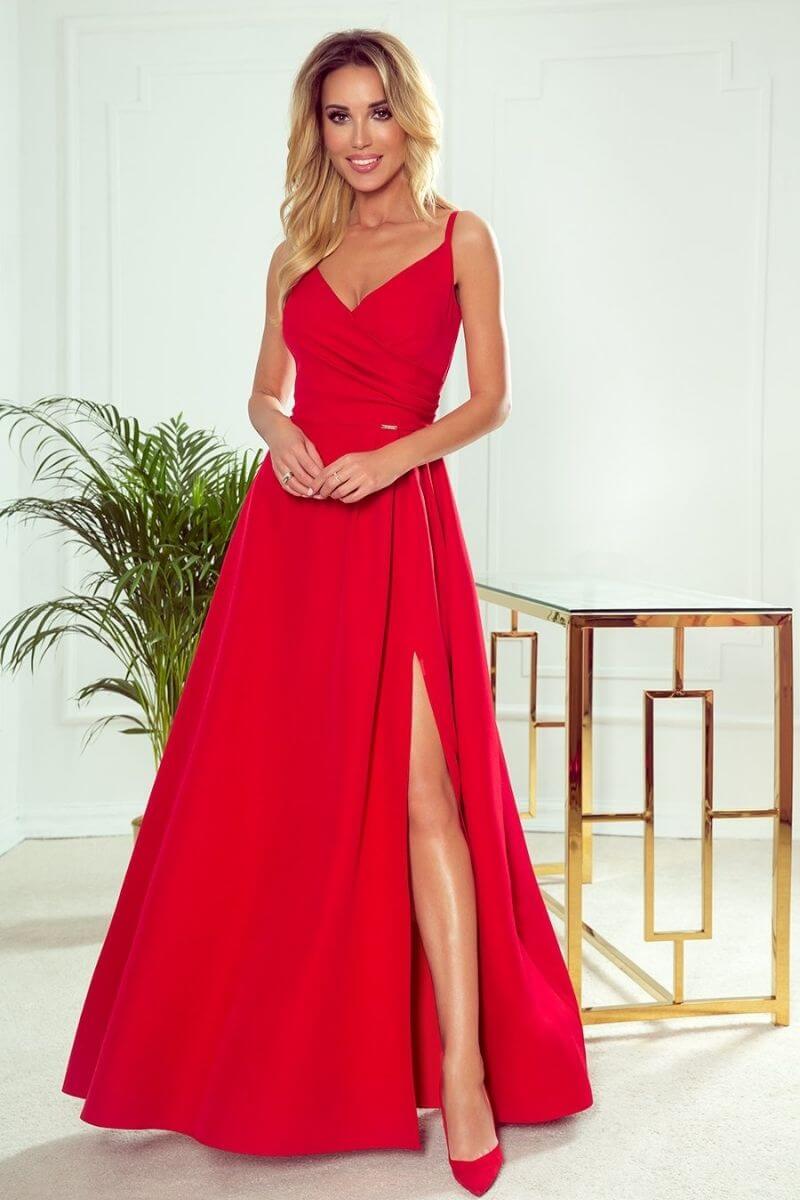 vestido de cerimónia comprido vermelho BeStylish