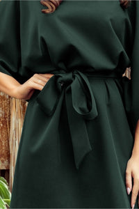 vestido de cerimónia verde escuro BeStylish